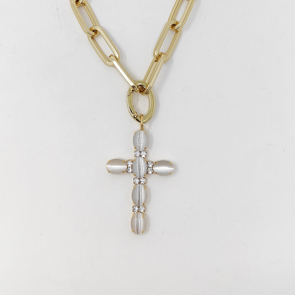 Aleva Bijoux – Gold Vulcano Long Necklace – Volpi Donna Online Store